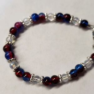 Babay Bracelet Blue/Red Beads